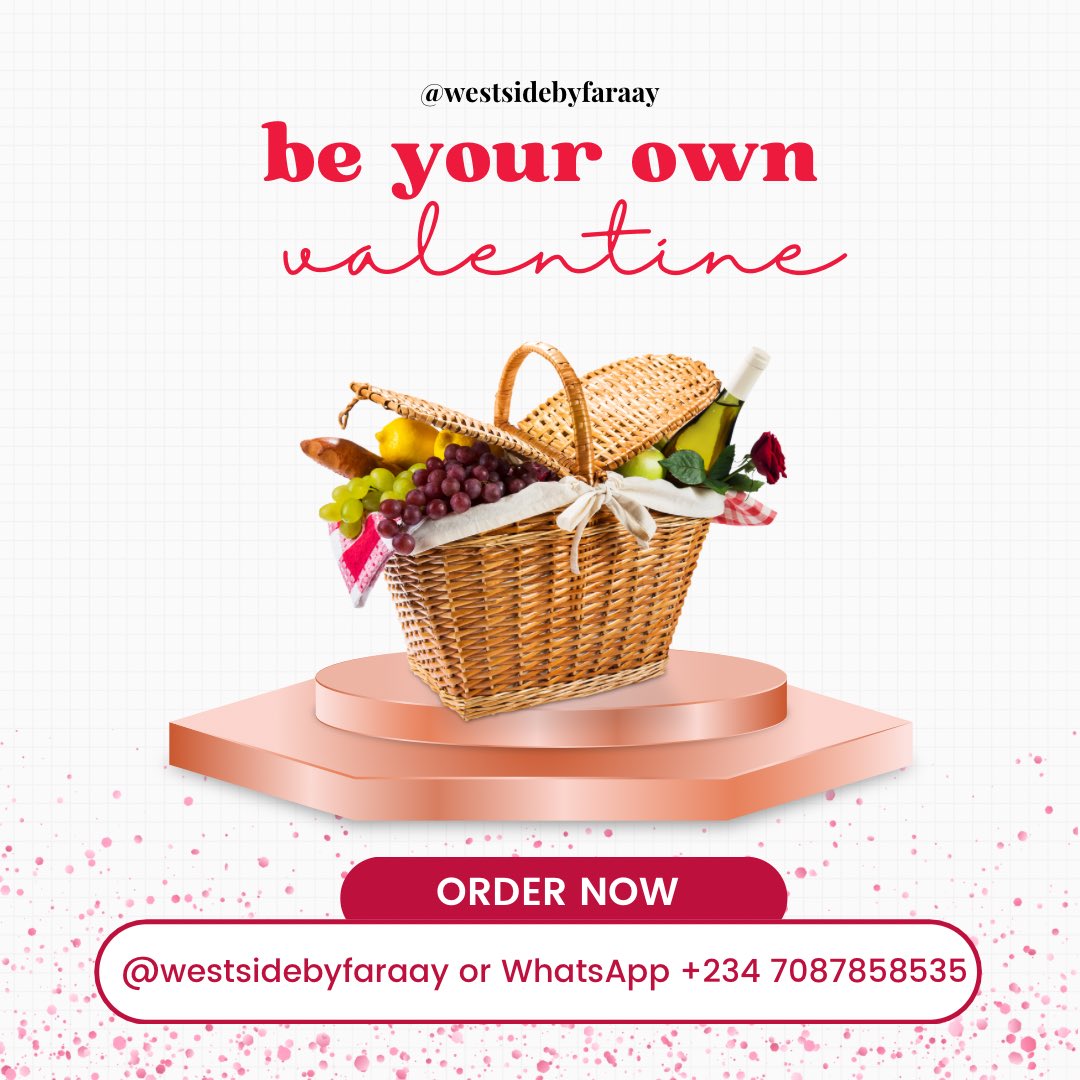 westside_faraay's tweet photo. What did Miley Cyrus say, “I can buy myself flowers". 

But why settle for just flowers when you can have a whole package of delicious food and special treats from Westside?🤯

Show yourself some love this Valentine's Day and treat yourself to our "For Me" package. 

DM to order https://t.co/GcIwzwH47S