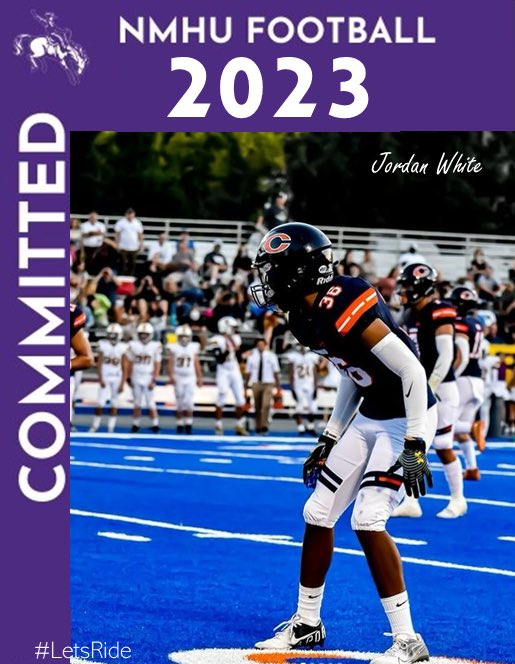 I have accepted a NCAA D2 scholarship to play football and continue my education at New Mexico Highlands University thank you @CoachRodrckPlum #LetsRide #CFB #committedtothecowboys @TheDBLab @dthedeacon @MrNoOffseason @CoachHurney