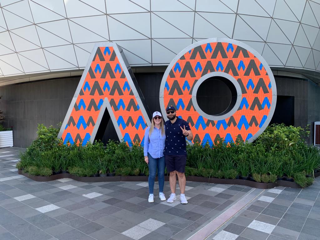 Guess where I am! Happy Australia Day 🇦🇺🇦🇺🇦🇺 #AusOpen #AO2023