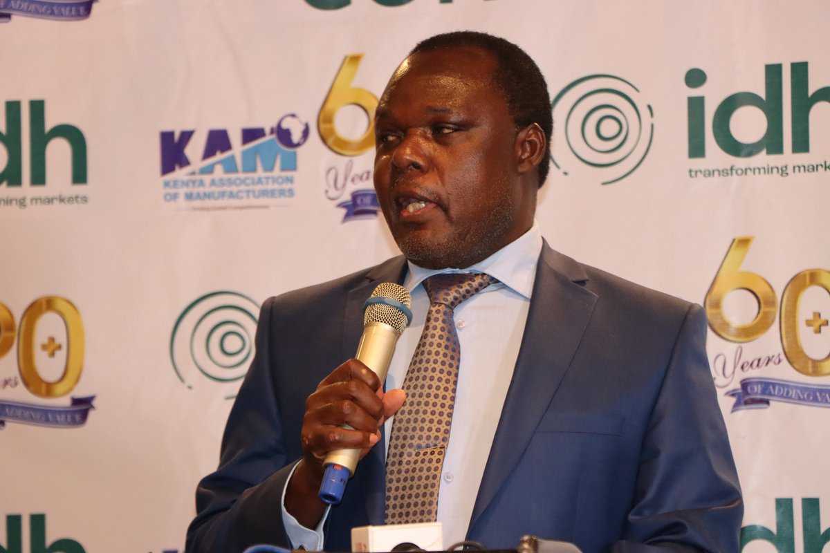 KAM_Kenya's tweet photo. Government has marked the Textile &amp; Apparel Sector development under the State Department for Industrialization. We're putting in place plans to align the sector towards growth - Dr Juma Mukhwana, PS State Department of @IndustryKE 

#Strides2Sustainability
#KAMIDHPartnership https://t.co/opPAqQqrmM