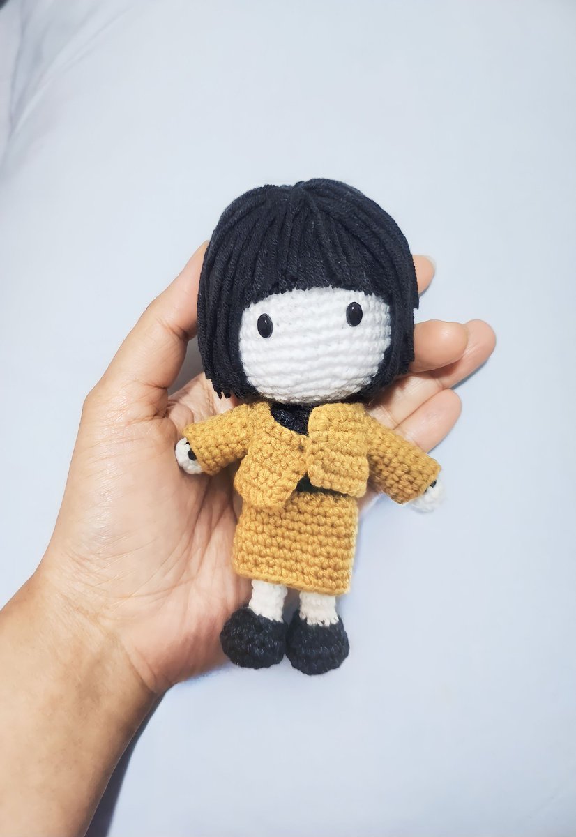 Iriskim0517's tweet photo. My trial making of woo young woo. 
What do you do?? 
Pattern by me 😊
#wooyoungwoo #crochet #TikTok #tiktokhotviral #TikTokviral #knittingtwitter #knittingtopia #knittingtwitter #KnittingPattern #ExtraordinaryAttorneyWoo https://t.co/yG56vwNyDz