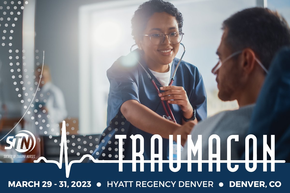 STN’s Annual Conference, TraumaCon, returns March 29, 2023, at the Hyatt Regency Denver! TraumaCon is the trauma community’s most important educational &amp; networking event, designed for nurses involved in the care of trauma patients and systems.

Register traumanurses.site-ym.com/event/traumaco…