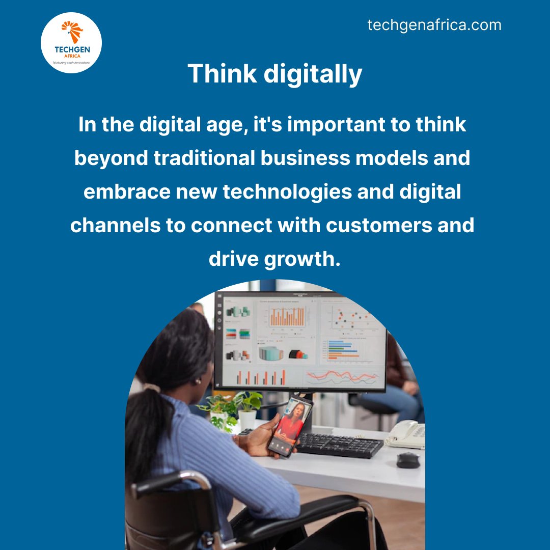 techgenafrica1's tweet image. Are you ready to level up your leadership skills in the digital age?
Learn how to embrace change, think digitally, lead with purpose, and develop a digital mindset to stay ahead of the game and drive success in today&apos;s constantly evolving digital landscape.
#techgen #onlinecoding