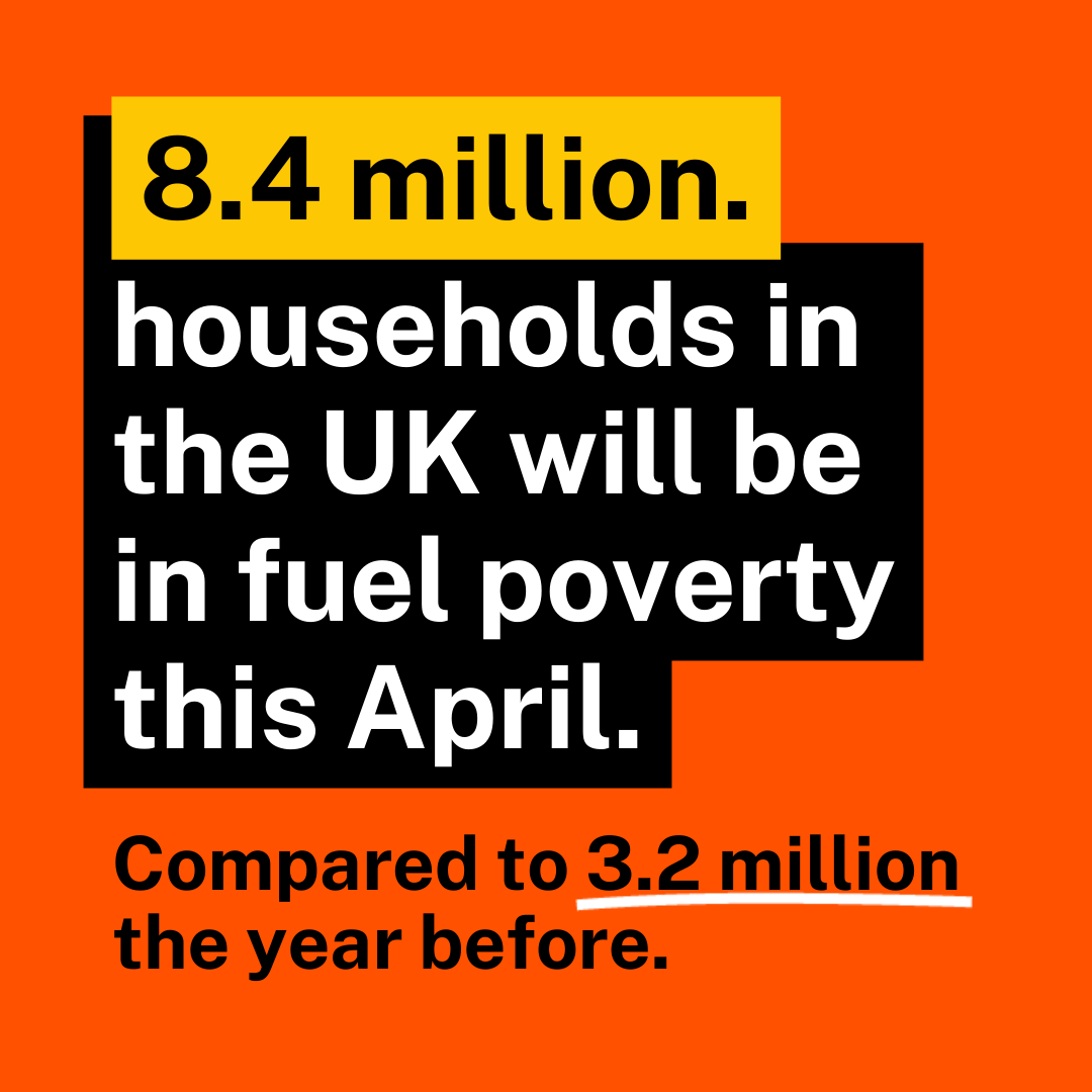 1 in 3 UK homes won't be able to pay their #energybills when the price cap rises again in April. 💔 Our energy system is broken. The Chancellor has to finally see the issues with powering a country on unreliable & expensive gas, and offer a real solution in the #SpringBudget.