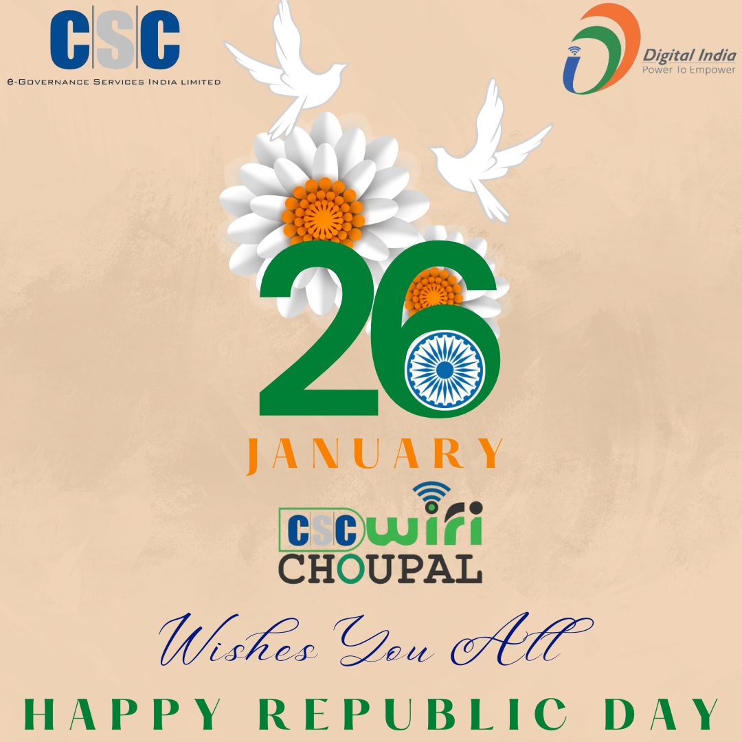 wifichoupal's tweet photo. We have to be proud that we are an Indian because lucky are those who are born in this great country🇮🇳

Freedom of thought, strength in our convictions and pride in our heritage🇮🇳

CSC Wi-Fi Choupal wishes you all #HappyRepublicDay2023 🇮🇳
#RepublicDay2023 https://t.co/8vtqtbRvCt