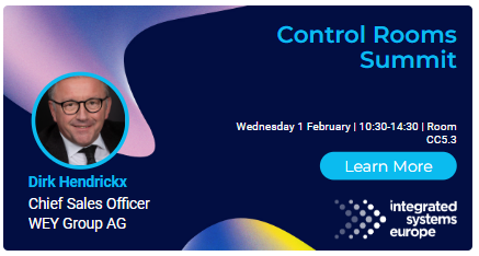 WEYTechnology's tweet image. 💥 ISE Control Rooms Summit on Feb 1st, 11:55-12:25! Make sure to register and visit ISE Control Rooms Summit for an insight talk about Control Room Trends: Data, AI, and Visualisation - Where next?
👉 bit.ly/402471R

We can&apos;t wait to see you all at ISE in 2023!