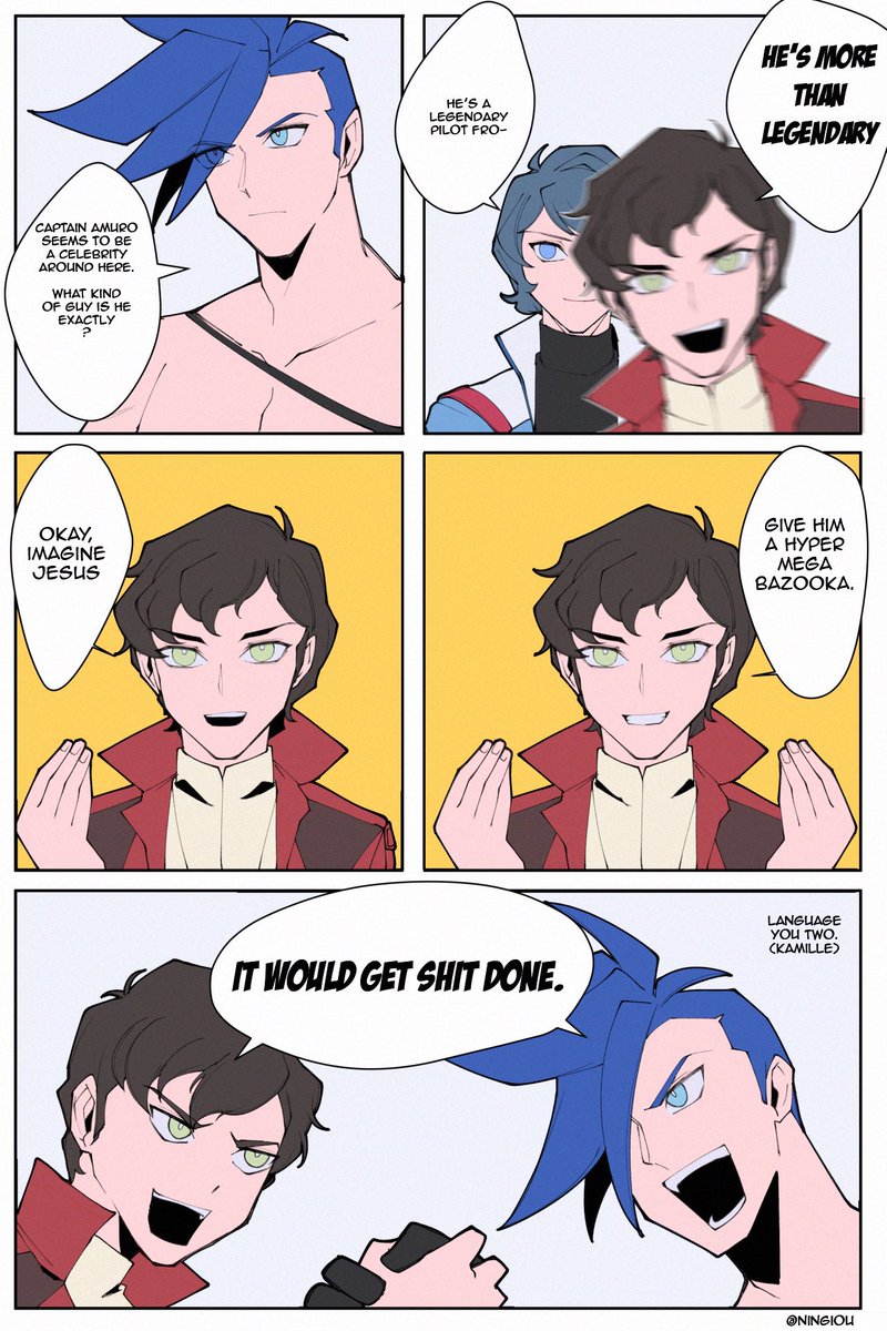 Actually, more old comics
Promare in Super Robot Wars and pocky day choco man 