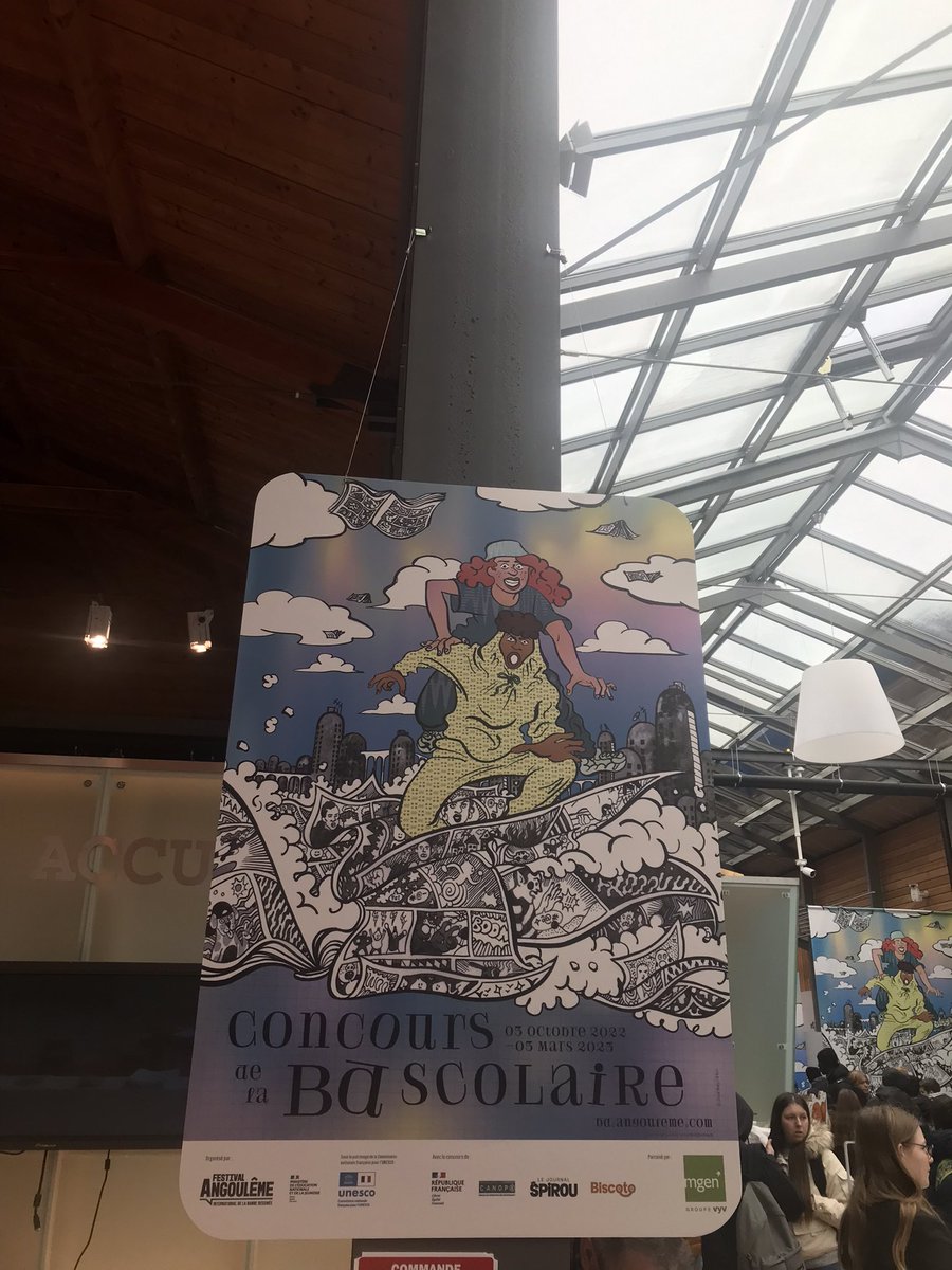 RobRaynd's tweet image. La Mgen partenaire officiel #FIBD2023 50eme #Angouleme parraine le concours de la BD scolaire @groupe_mgen @Groupe_VYV
