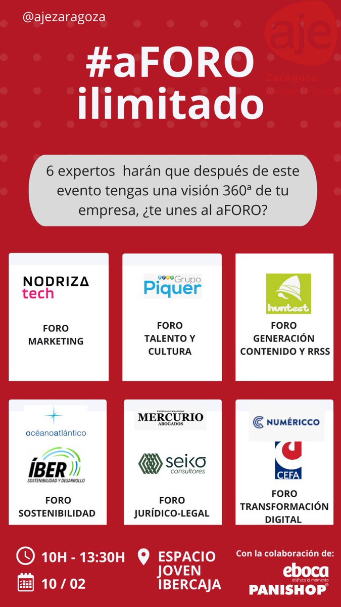 aFOROilimitado 🚀🚀⁣
 ⁣
Te esperamos el próximo 🗓️ viernes 10 de febrero de 10:00 a 13.30 en Espacio Joven de <a href="/ibercaja/">Ibercaja</a>, donde desde el Foro de Foro de Marketing, patrocinado por <a href="/NODRIZA_tech/">NODRIZA tech</a> , Eva Betoré, hablará sobre "Las tendencias de publicidad programática 2023"