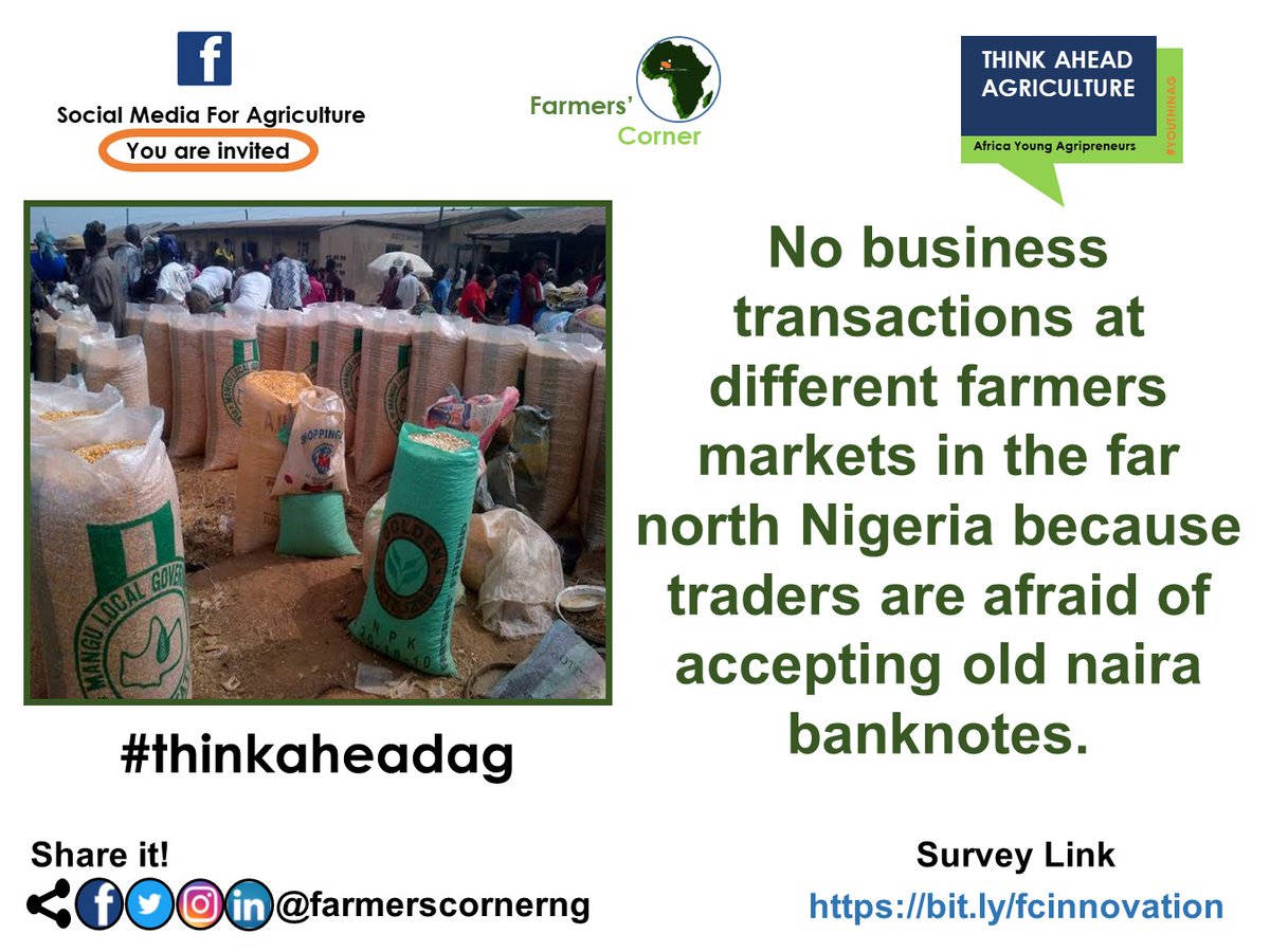 What are likely effects of this on economies as more people are yet to have bank accounts?

Tag a friend. #farmersmarket #nairanotes #naira #nobusiness #newnairanote #northernnigeria #agribusinesstalk #thinkaheadag #farmerscornerng