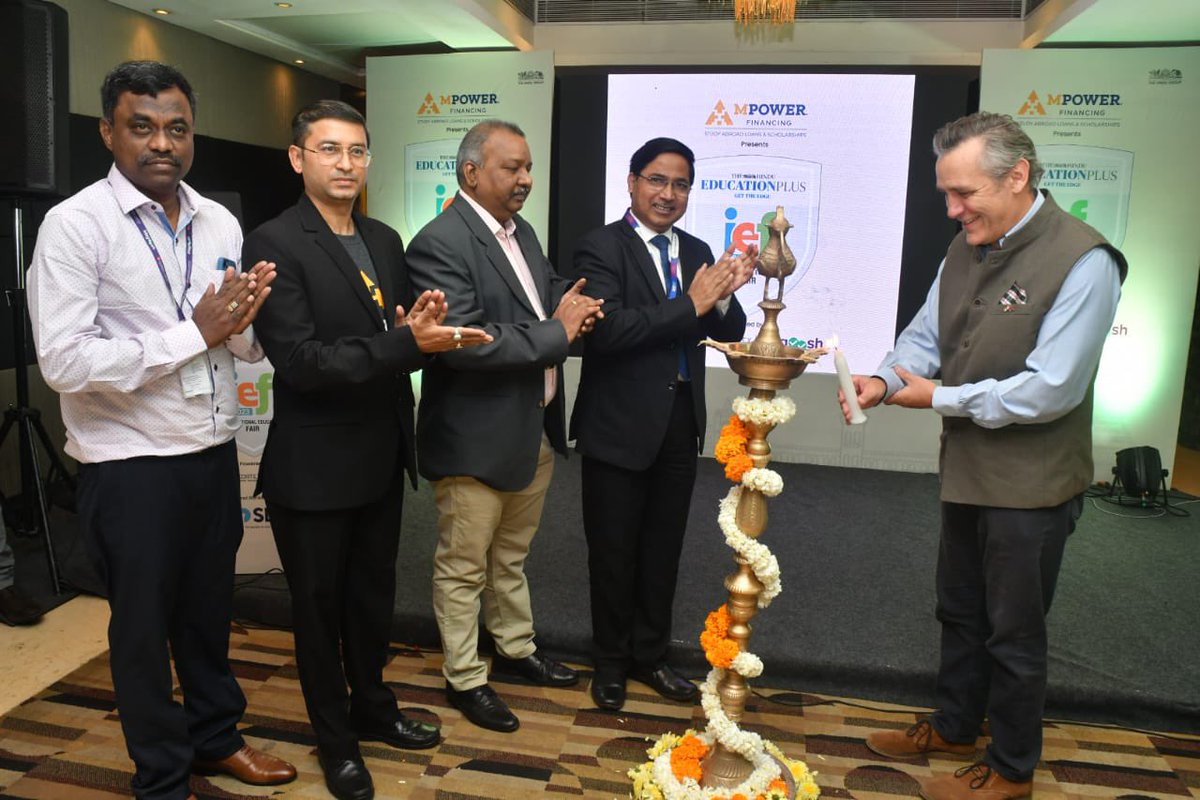 UK Deputy High Commissioner Mr Gareth Wynn Owen inaugurates 19th edition of The Hindu Educationplus international Education Fair 2023 in Hyderabad on Thursday