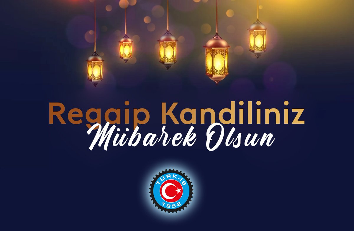 İslam aleminin ve milletimizin #RegaipKandili 'ni tebrik ediyor; bu anlamlı gecenin birliğimize, beraberliğimize ve hayırlara vesile olmasını diliyoruz.
