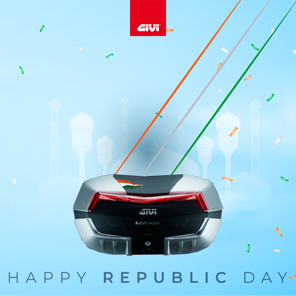 Givi_India's tweet photo. GIVI family wishes you all a very Happy 74th Republic Day!

#happyrepublicday #26january #republicday2023 #74yearsofindependence🇮🇳

#giviofficial #giviexplorer
@GIVI_OFFICIAL https://t.co/epxUjFYllm