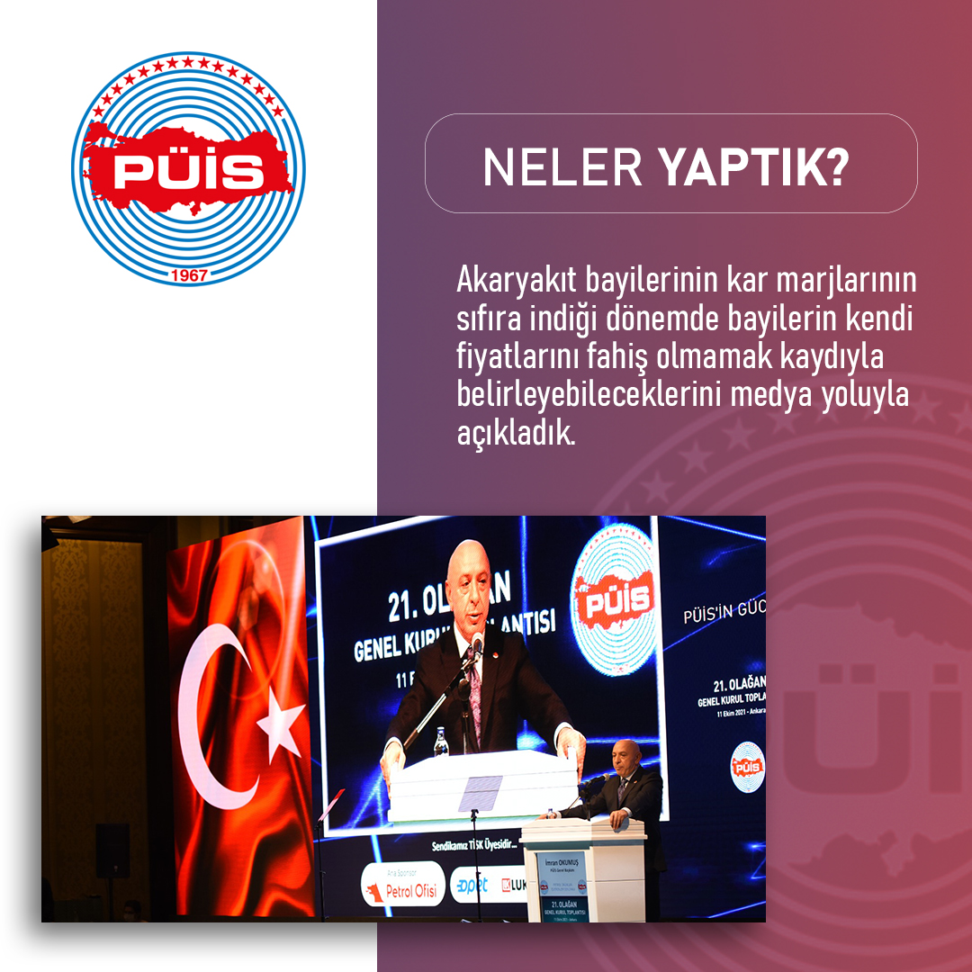 Akaryakıt bayilerinin kar marjlarının sıfıra indiği dönemde bayilerin kendi fiyatlarını fahiş olmamak kaydıyla belirleyebileceklerini medya yoluyla açıkladık.