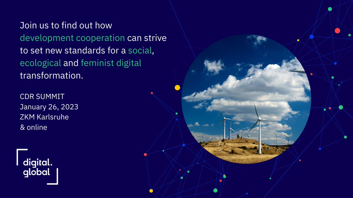 Decarbonization through digital technologies?✅Yes, with Corporate Digital Responsibility Principles for a social, ecological and feminist digital transformation – here and in the Global South. Join the [𝗱𝗶𝗴𝗶𝘁𝗮𝗹.𝗴𝗹𝗼𝗯𝗮𝗹] 𝗻𝗲𝘁𝘄𝗼𝗿𝗸👉bit.ly/3Wq140g