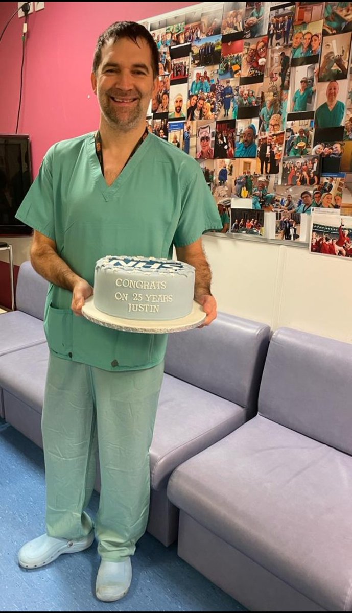 25 Years ago today you started working for Cardiothoracic Theatres. Justin you have been amazing and continue to be everyday. Congratulations <a href="/UHP_NHS/">University Hospitals Plymouth NHS Trust</a> <a href="/Derriford_Hosp/">Derriford Hospital</a> <a href="/colette_wells/">colette wells</a> <a href="/edge_edge1/">Daniel Edge</a>