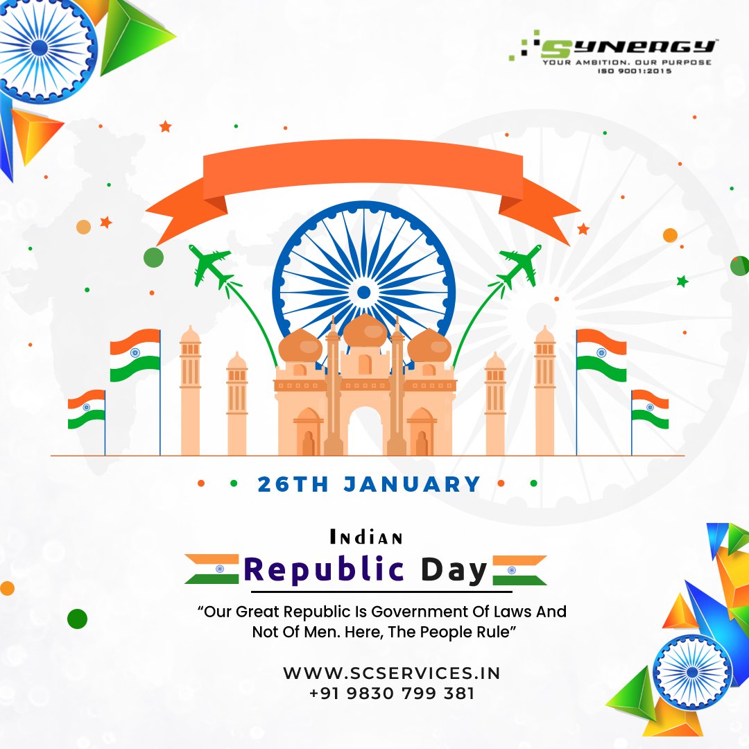 scservices4's tweet photo. 🇮🇳 Happy Republic Day! 🇮🇳

"Our Great Republic Is Government Of Laws And Not Of Men.
Here, The People Rule"

#republicday #india #republicdayindia #happyrepublicday #indian #photography #january #indianarmy #republicdayparade #republicdaycelebration #national #photos #jaihind https://t.co/8HhDBFjohm