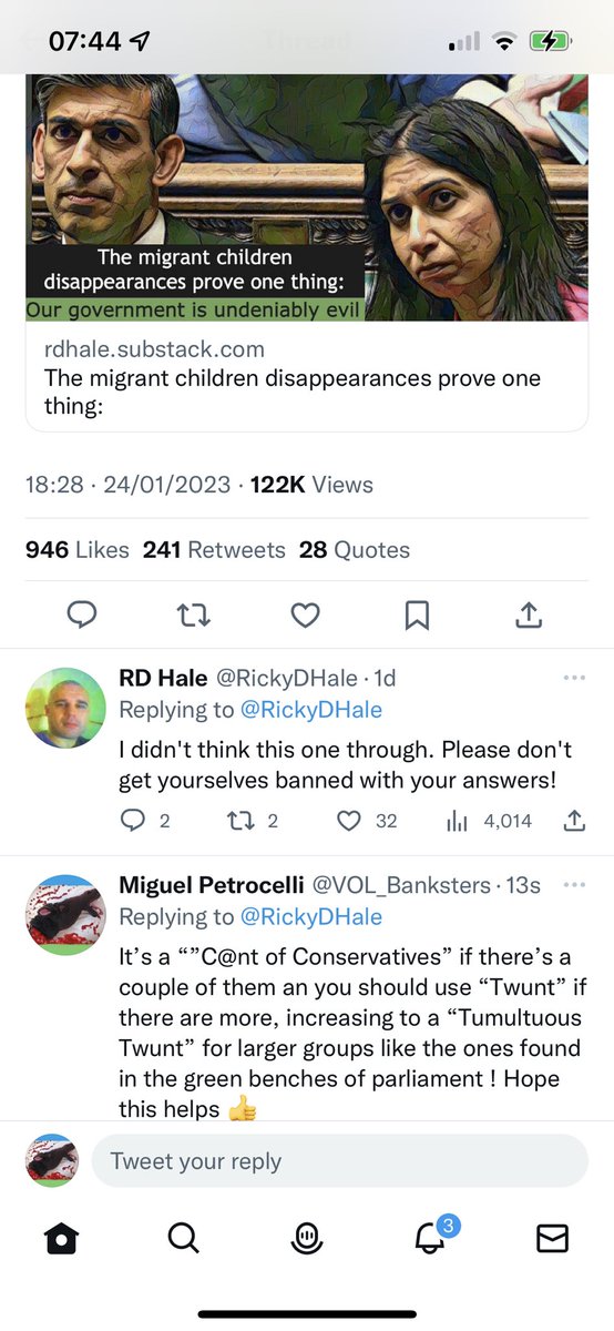 VOL_Banksters's tweet photo. @RickyDHale Soz 🥴🤷🏻‍♂️ https://t.co/07SrIS1X9G