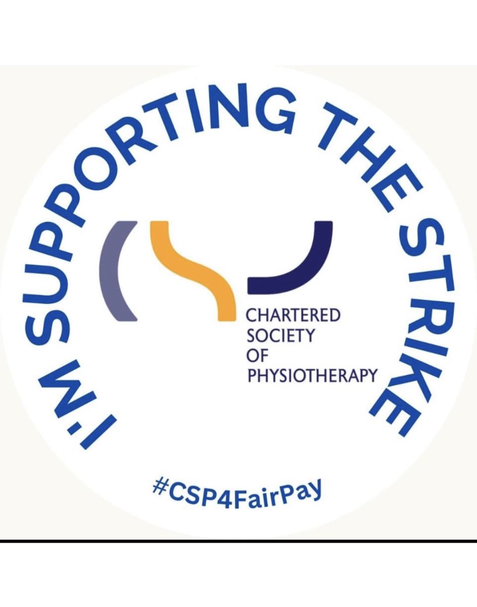#CSP4FairPay Even though our trust is not striking today. Sending all the support and love to all those Physios who are