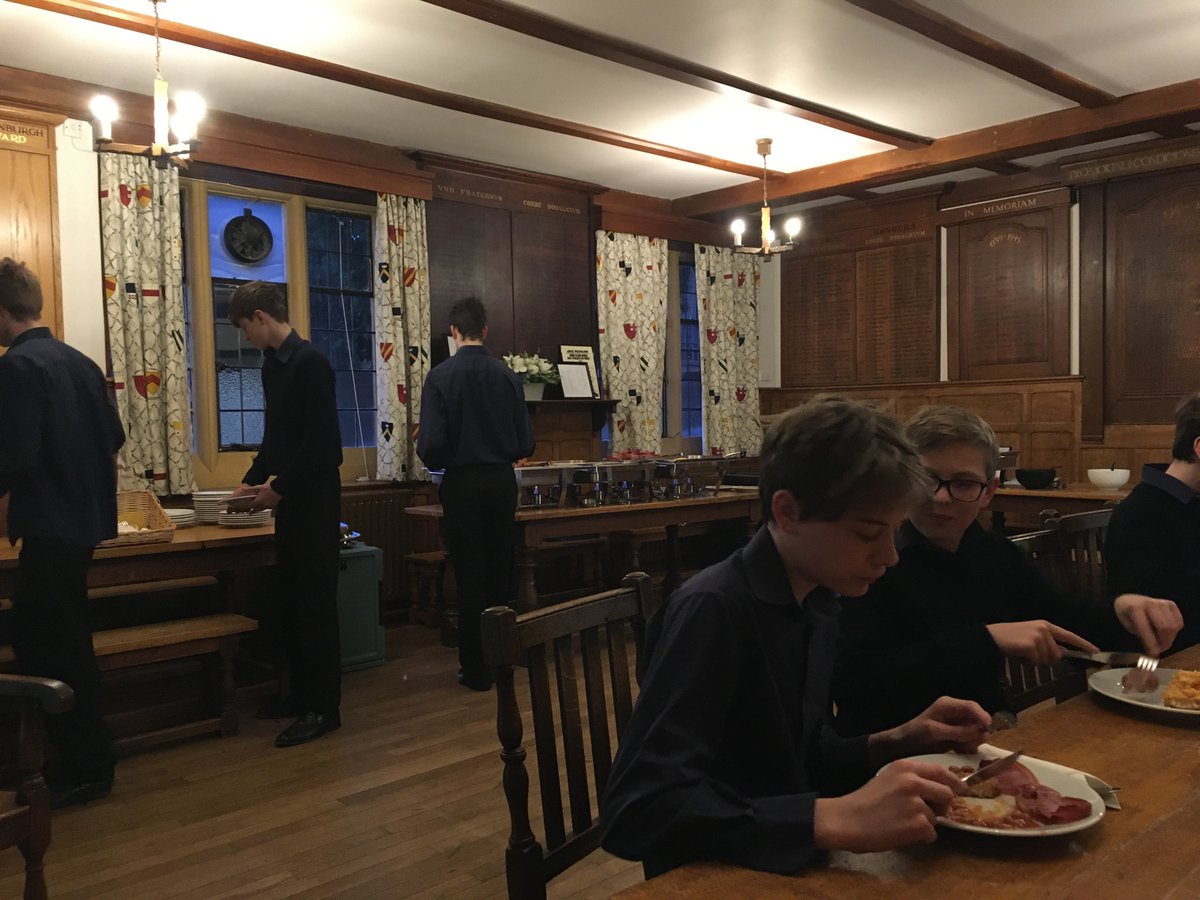 SherborneAbbHou's tweet photo. It’s like a country house hotel @SherborneAbbHou this morning as the boys enjoy their breakfast prize!  #SherborneAbbeyHouse #SherborneBoarding #EasyMorning https://t.co/Btkcgmx9Wx