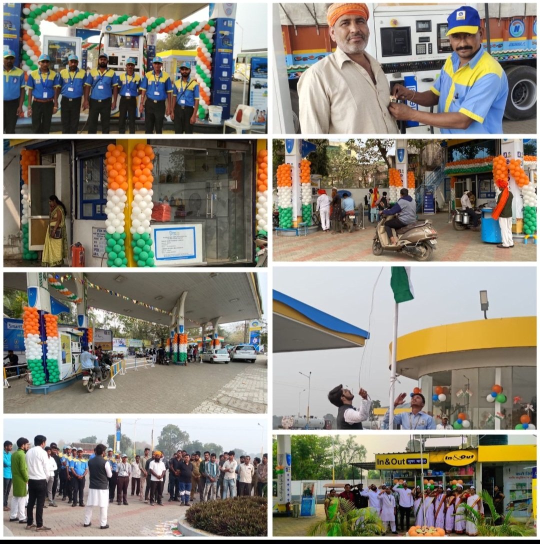BPRetailManmad's tweet photo. Republic Day celebration at various ROs of Jalgaon Sales Area, Manmad Territory. Flag hoisting by Jalgaon Sales Officer Shri. Amulya Bhuria. Sweet distribution to customers &amp; Tagging of Flag. @BPCLimited @rakeshsinhabpc @abhijeetc04 https://t.co/RaEUvKZr6x