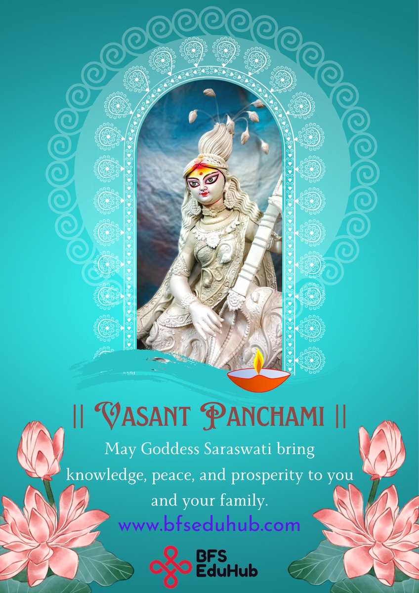 BfsEduhub's tweet image. There are many reasons to be happy and hopeful as spring approaches. I hope this spring will stand out among all the others in your life. Greetings on Basant Panchami.
.
.
.
#sarswatipuja #bfseduhub #BfsGroup #EducationHub #admissionprovider #training #placements #247Support