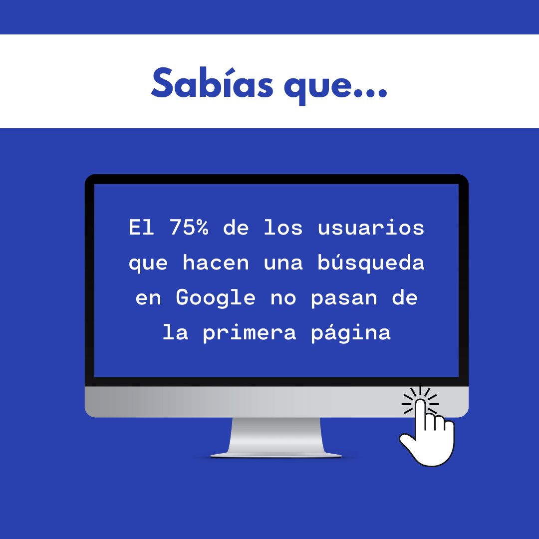 La mayoría de los usuarios que hacen una búsqueda en Google no pasan de la primera página. Para estar bien posicionado hay que tener varias cosas en cuenta.

¡Contacta con nosotros para ayudarte a conseguirlo! 🙌

#MarketingDigital #MarketingZaragoza #DiseñoWeb #Web #SEO #SEM