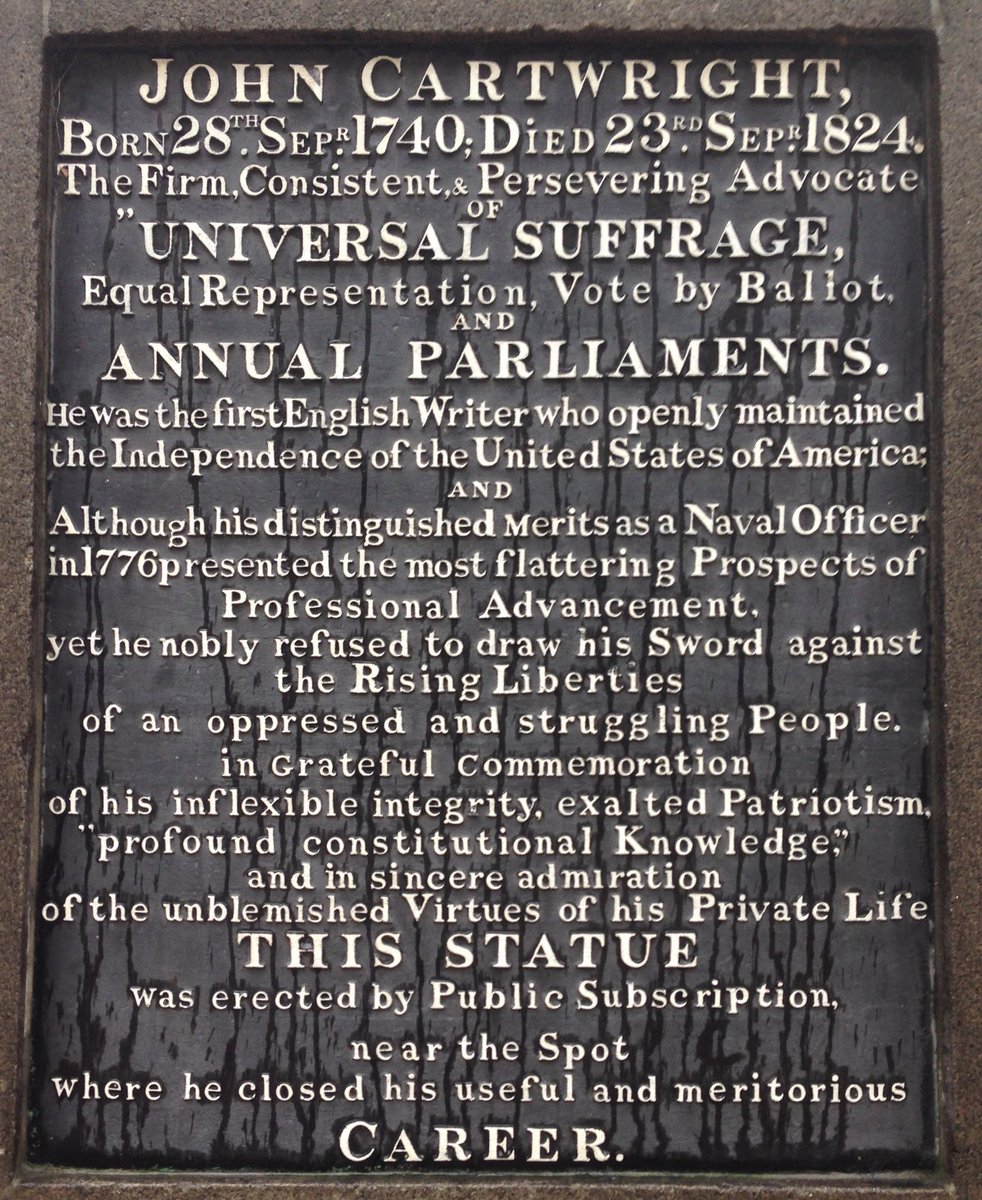 Barb_Drummond's tweet photo. Why isn’t #JohnCartwright better known? Square named after him in #London https://t.co/RBTa0OlDEN
