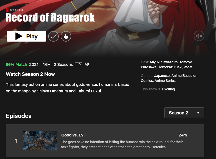 Record of Ragnarok Season 2 Release Date: 'Record of Ragnarok