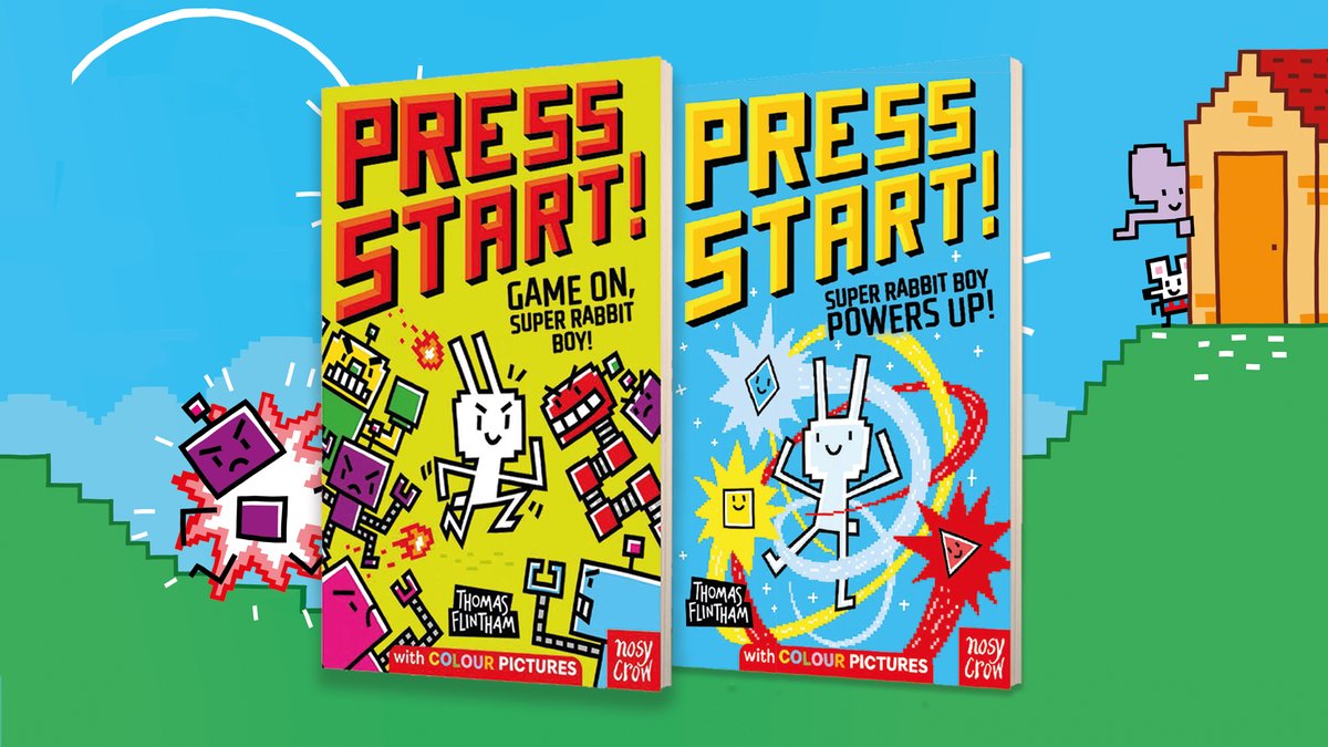 Hold on to your controllers, because we're sharing an EXCLUSIVE EXTRACT of the first two books in the #PressStart series by @thomasflintham! 🐰🥕 This full-colour series of graphic novels is about – and for – kids who love gaming. 🎮 Ready, set, GAME! 👉 ow.ly/BH3350MyYmN