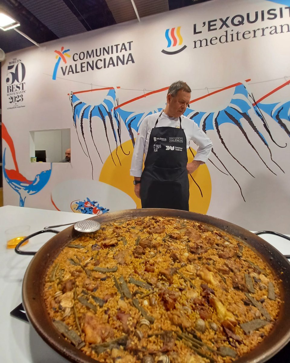 WorldPaellaDay's tweet photo. La Paella Valenciana 🥘 presente en Madrid Fusión 📌 de la mano del concurso de Sueca y L'Exquisitit Mediterrani.

#DeliciousValencia https://t.co/1buEMJaOUs