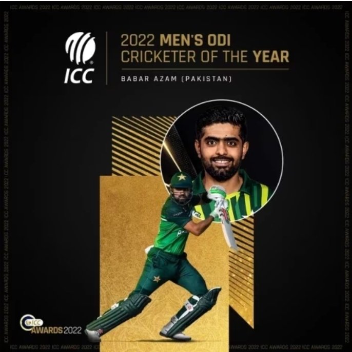 HossainiSma's tweet photo. I extend my heartiest congratulations to Pakistan and #BabarAzam for achieving the #BestCricketer of the year Award for the 2nd consecutive year. #PCB 
🇮🇷🤝 🇵🇰
پاک سرزمین شاد باد https://t.co/ACq2ED4VtI
