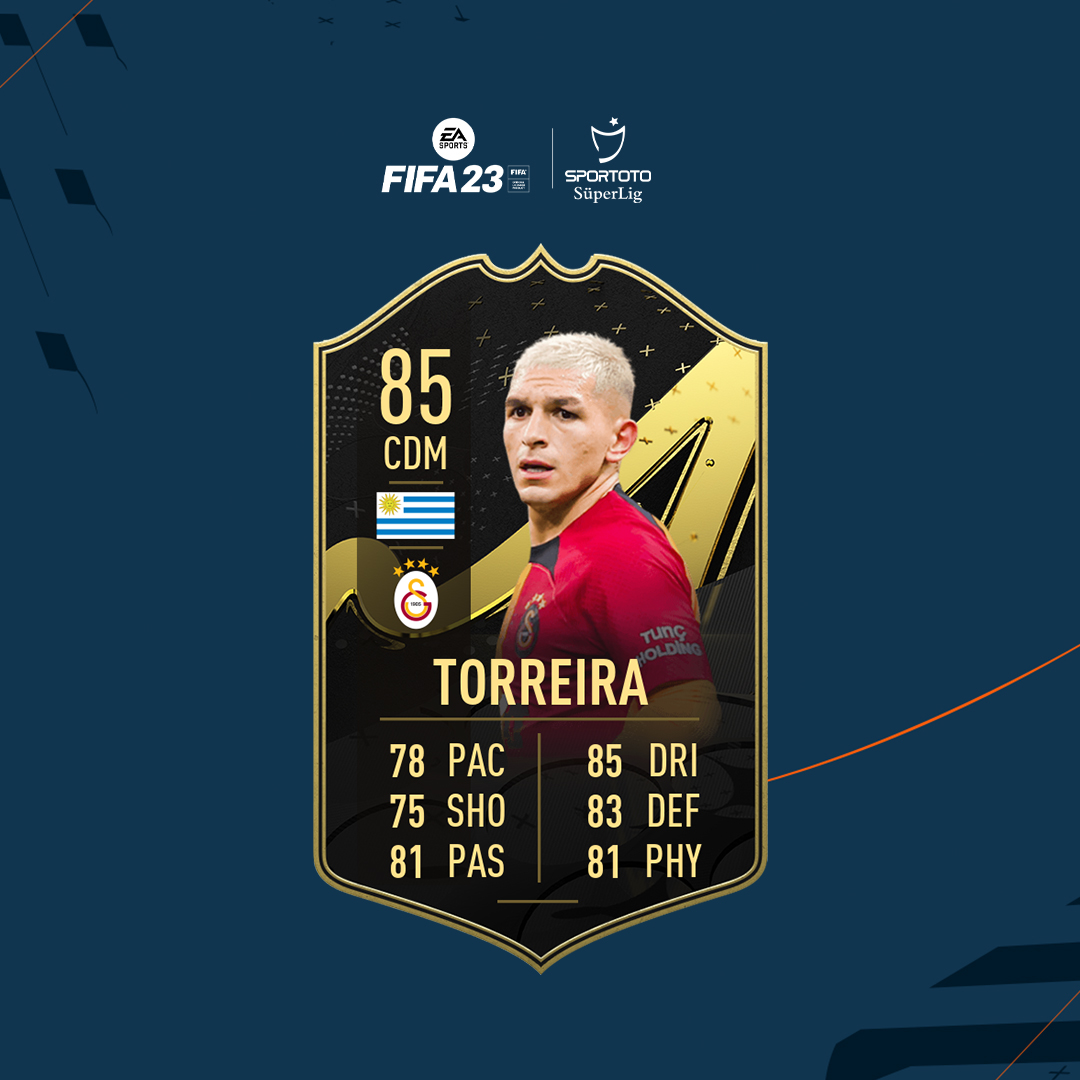 Trendyol Süper Lig (@superlig) on Twitter photo #FIFA23 Ultimate Team Haftanın Takımı'nda Spor Toto Süper Lig'den <a href="/LTorreira34/">Lucas Torreira #LT14</a> var! 
@EASPORTSFIFA #FIFA23 Ultimate Team Haftanın Takımı'nda Spor Toto Süper Lig'den <a href="/LTorreira34/">Lucas Torreira #LT14</a> var! 
@EASPORTSFIFA