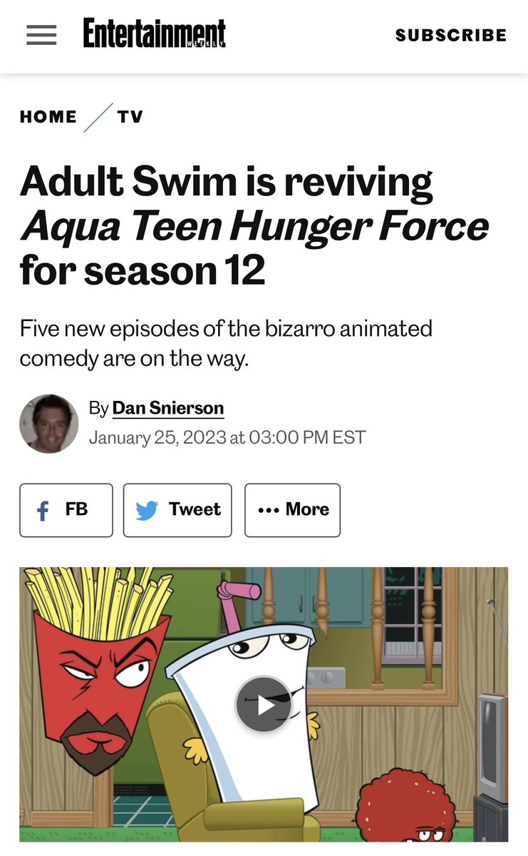 Say less 🙌🏽 #AquaTeenHungerForce #2000s #tv <a href="/adultswim/">adult swim</a> <a href="/EW/">Entertainment Weekly</a>