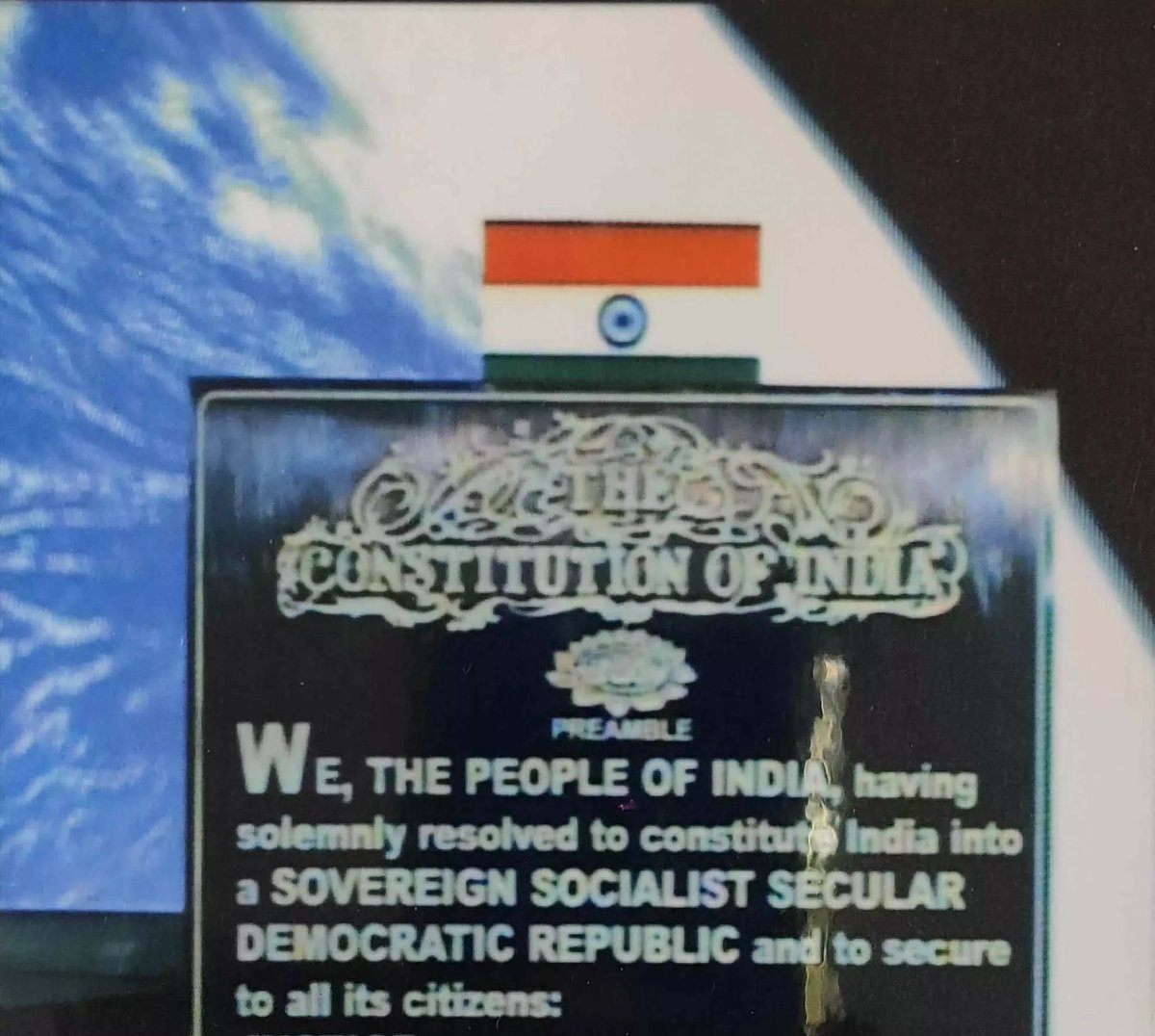 nkknspace's tweet photo. Republic of India on its 74th year!

The Pledge of #India and the National flag🇮🇳 carried out to space on #PSLVC53 mission.
#RepublicDay2023 #26january https://t.co/oQgrb9wylE