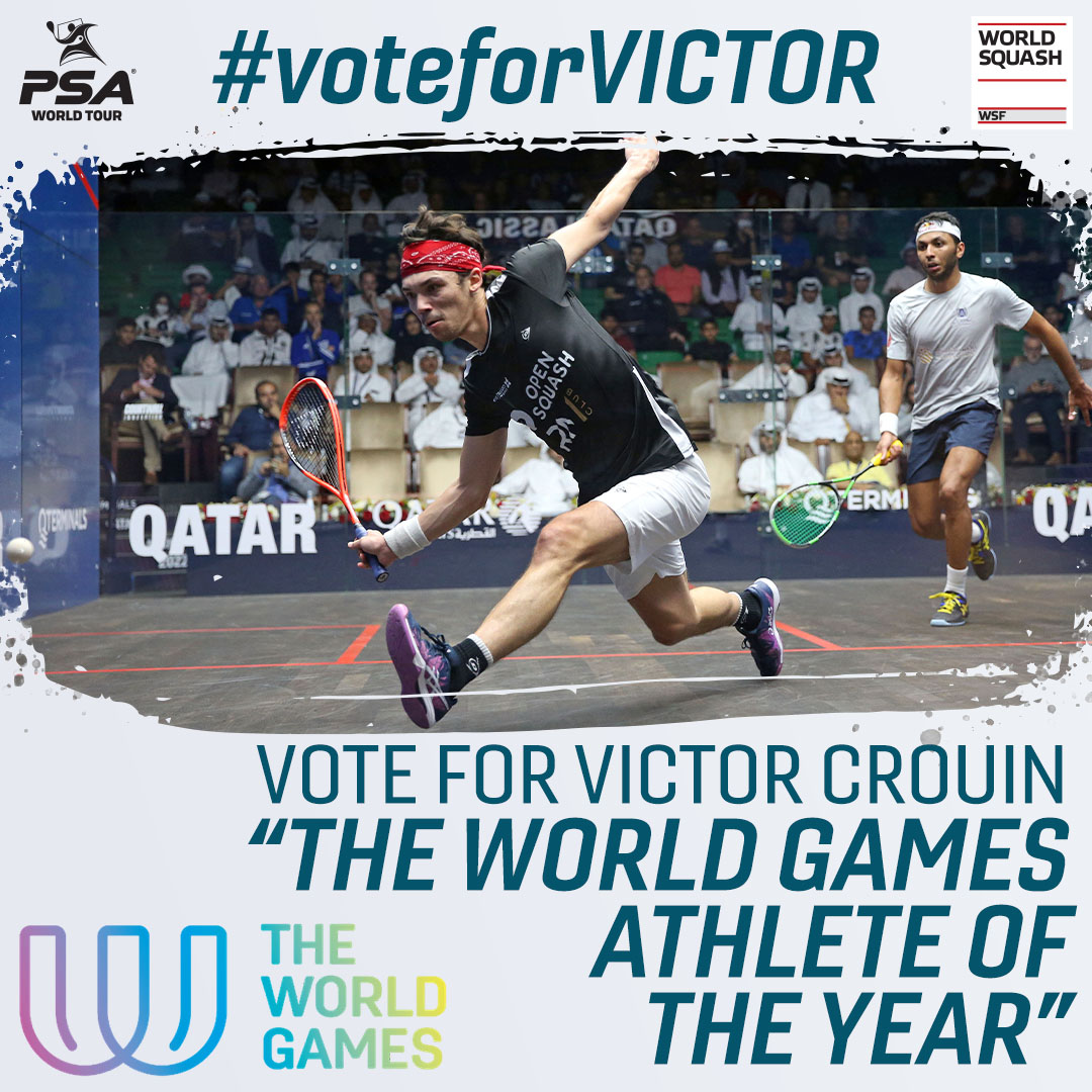 World Squash (@worldsquash) on Twitter photo 👌 It's tight in the final of the Athlete of the Year award, with just 6 votes between squash's <a href="/VCrouin/">Victor CROUIN</a> & athletes from sumo & underwater sports!
Vote here: bit.ly/3XzuPNI
Remember, you can vote every 24 hours
To vote for Crouin, select his name & then another athlete 👌 It's tight in the final of the Athlete of the Year award, with just 6 votes between squash's <a href="/VCrouin/">Victor CROUIN</a> & athletes from sumo & underwater sports!
Vote here: bit.ly/3XzuPNI
Remember, you can vote every 24 hours
To vote for Crouin, select his name & then another athlete