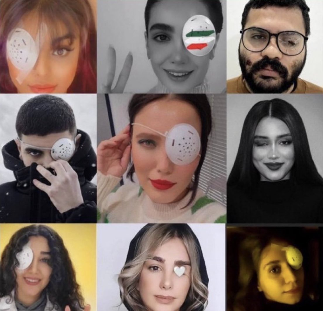 این چشم‌ها حقشون نیست آزادی رو ببینن؟
#مهسا_امینی