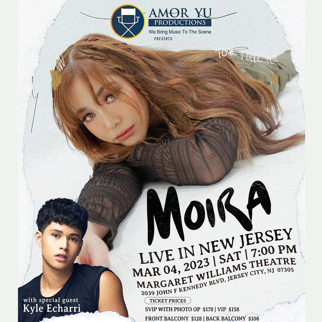 HAPPYBOX_Azusa's tweet photo. @moiradelatorre live in Jersey City, Mar. 4th at Margaret Williams Theatre (at New Jersey City University)
Special guest: Kyle Echarri
For tix, call:
Amor Yu (818) 818-4301
Ivan (917) 456-2990
Marise (908) 906-9788
Nel (347) 738-3025
JC (718) 286-9179

#moiradelatorre #jerseycity https://t.co/mBwhTYA1Ct