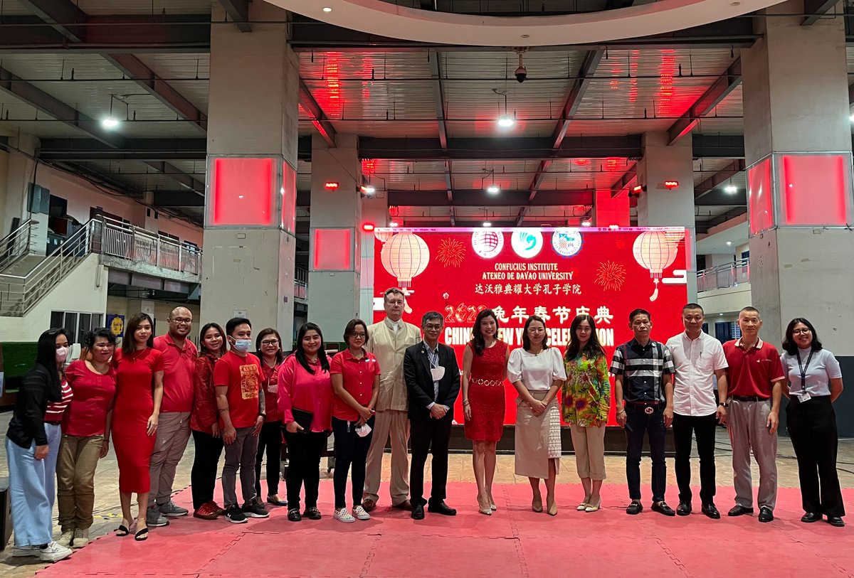 ADDU_Global's tweet photo. IN PHOTOS 📸| The @ADDU_Official community and partners from Huaqiao University of the People’s Republic of China celebrate the Chinese New Year (Year of the Water Rabbit) on 25 January 2023 at the Arrupe Hall.
#GlobalMindanao
#AIMAlert https://t.co/2sXNrMJWQA