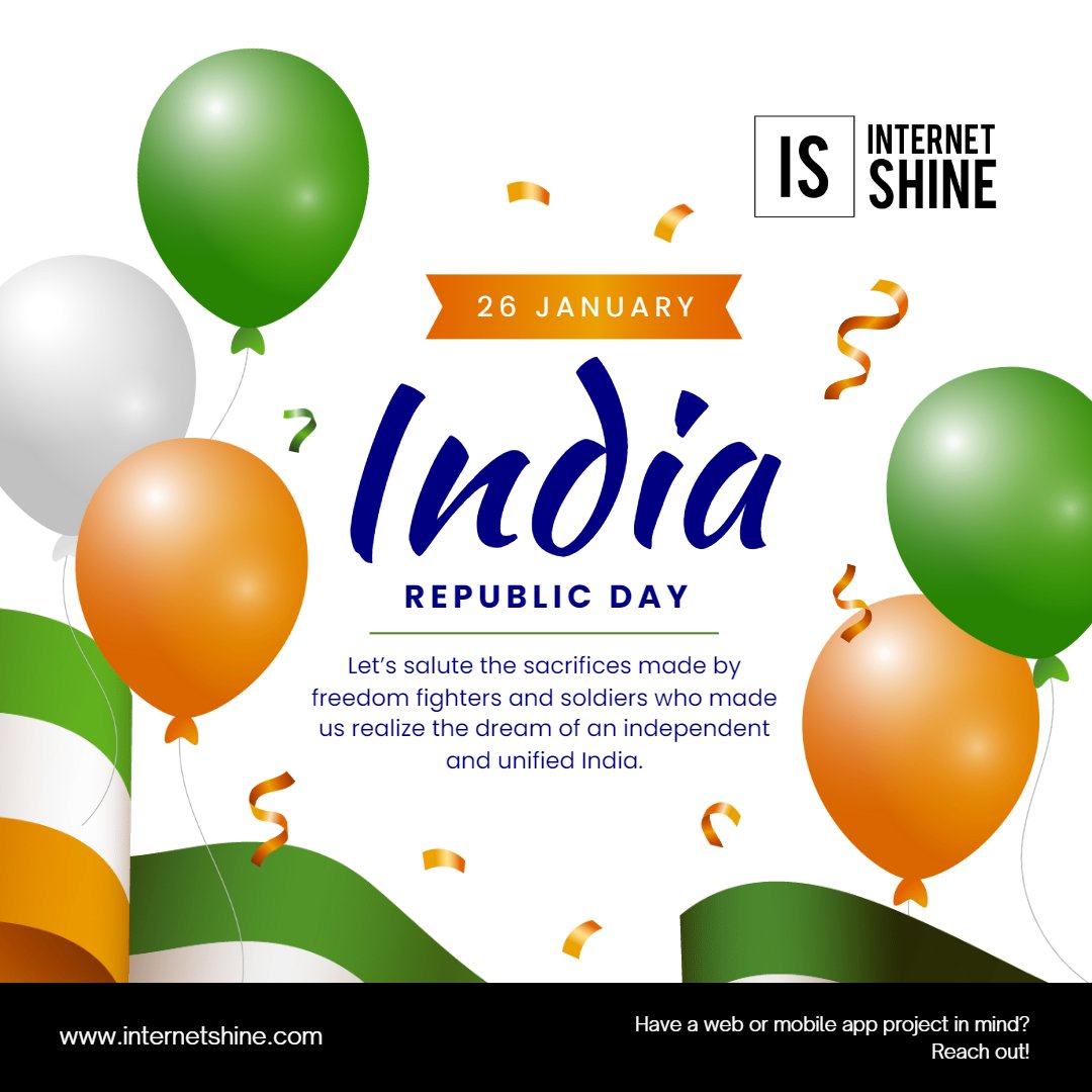 shine_internet's tweet photo. Happy Republic Day 2023!!

Have a web or mobile app development project in mind? Reach out!

https://t.co/VhLsj7pNzT

Follow @InternetShine for more tech stuff!

Also join the next @finextcon event we’re presenting in #Dubai https://t.co/8ufOwhmrRY