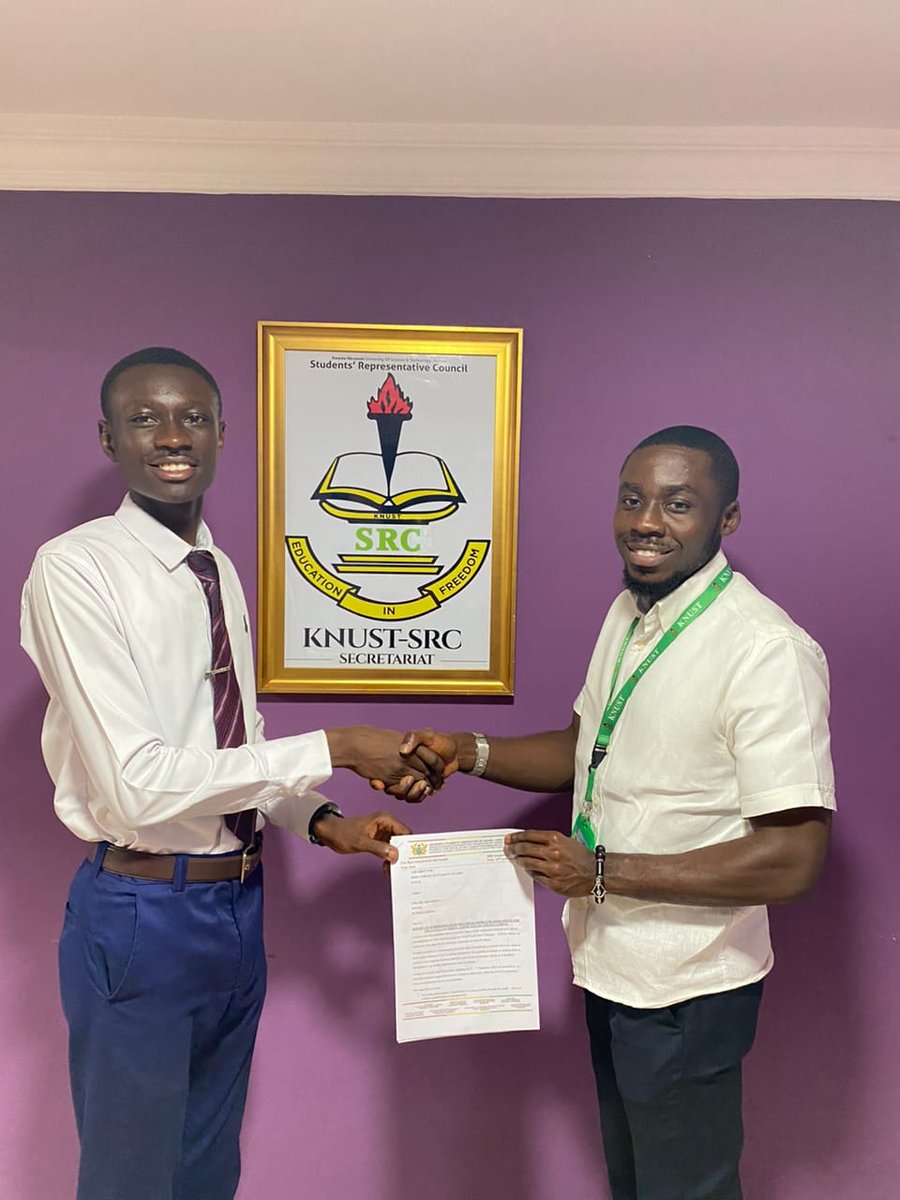 USAGOFFICIAL_'s tweet photo. The KNUST USAG REP, Master Osei Tutu Dickson has written a letter to the Director of Students' Affairs -KNUST, through the SRC and copied to the University Transport Office.
-1 #RoadSafetyIsASharedResponsibility
#StayAlive
#GyaeObonsamAdwumaNo https://t.co/sy3sEPc5G0