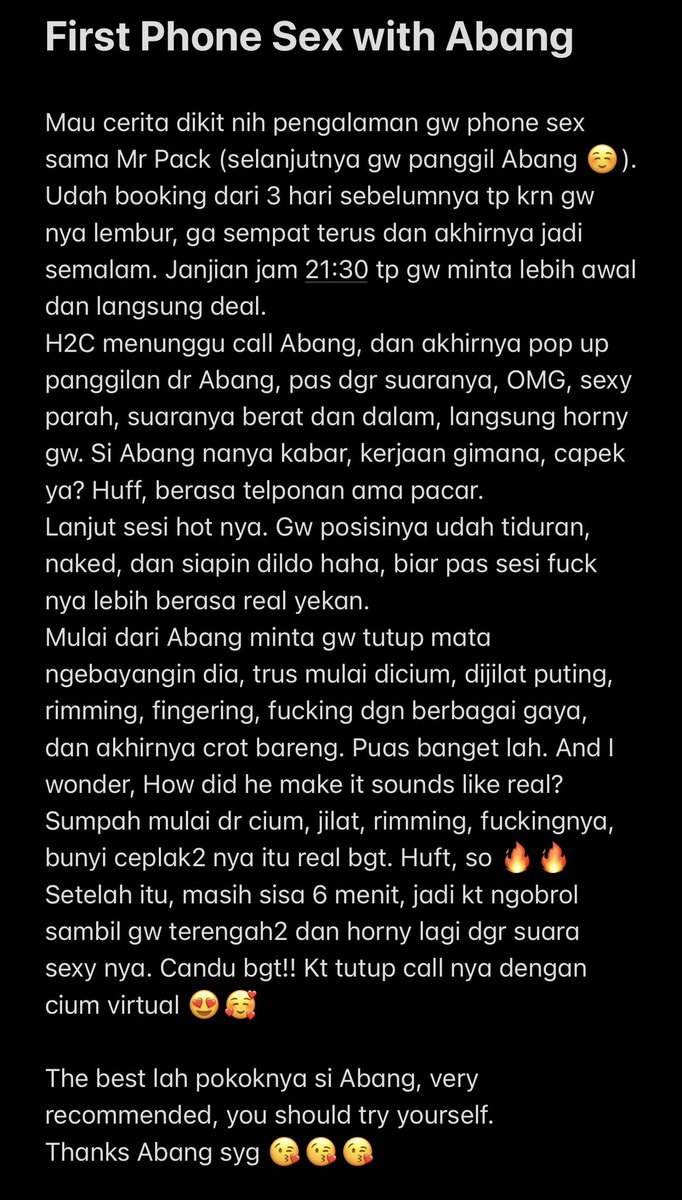 jaxxel87's tweet photo. Seonggok review phone sex sama Abang @mr_pack69 😍🥰 candu !! https://t.co/fLfAXpXais
