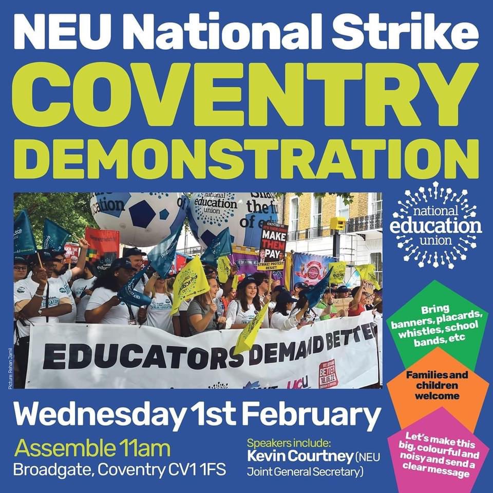 Coventry: assemble 11am Broadgate ⬇️