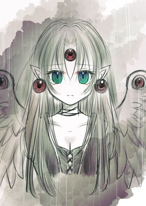 この前お話し聞いてて懐かしくなったのでフィンちゃんらくがき(๑• ω •๑) 