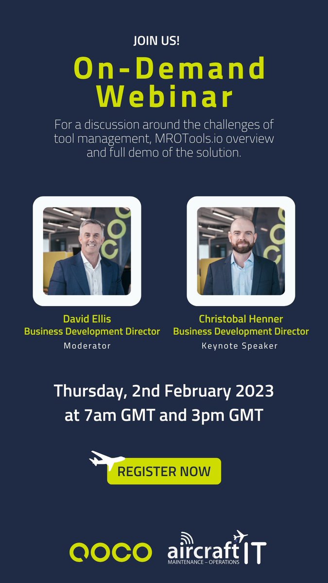Ready to take your aircraft maintenance operations to the next level? Tune in to our upcoming webinar and get the best tool management solutions!

🔗aircraftit.com/webinars/tool-…
