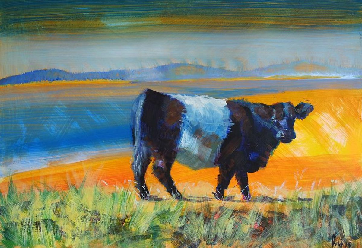 This way to the beach! take a trip here mike-jory.pixels.com/featured/belte… #belties #beltedgalloway #cowart #cowpainting #AYearForArt #BuyArtNotCandy