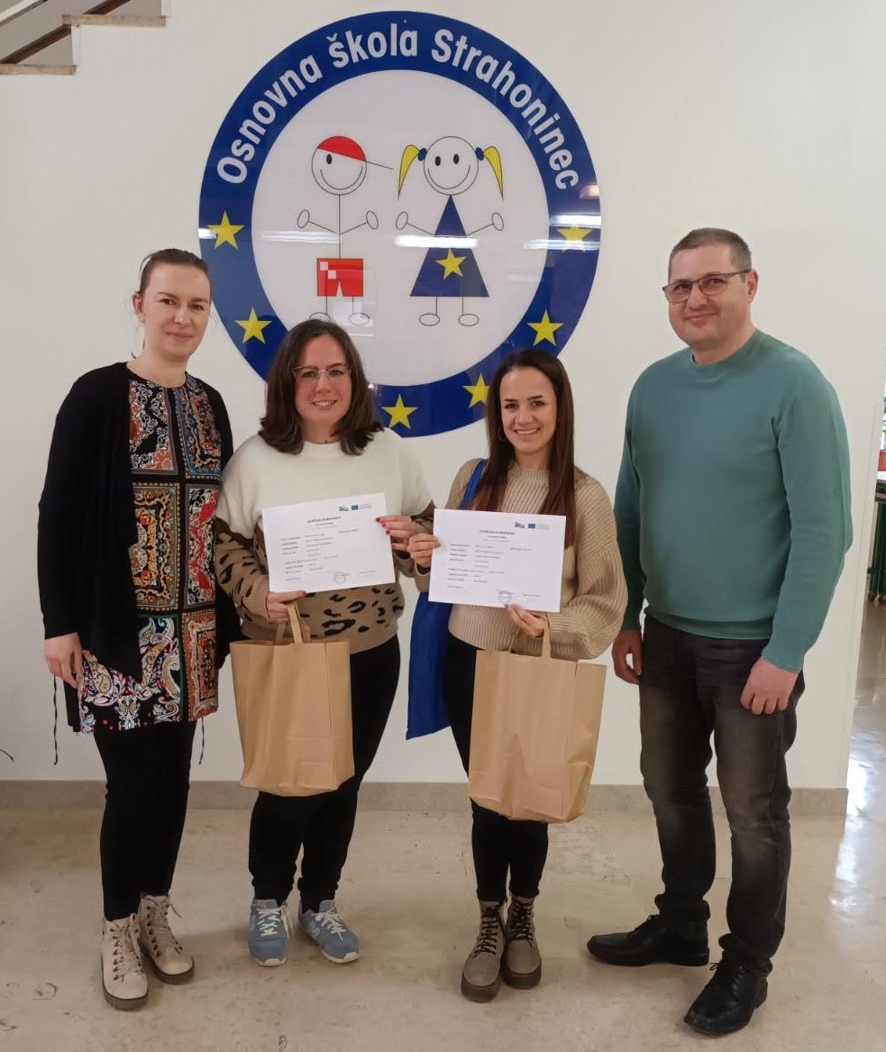 Les docents Irene i Emma van poder gaudir d'una estada #jobshadowing #Erasmusplus a la OS Strahoninec, un centre amb una llarga trajectòria d'internacionalització. Van poder observar bones pràctiques d'ensenyament de llengües i digitalització del centre.