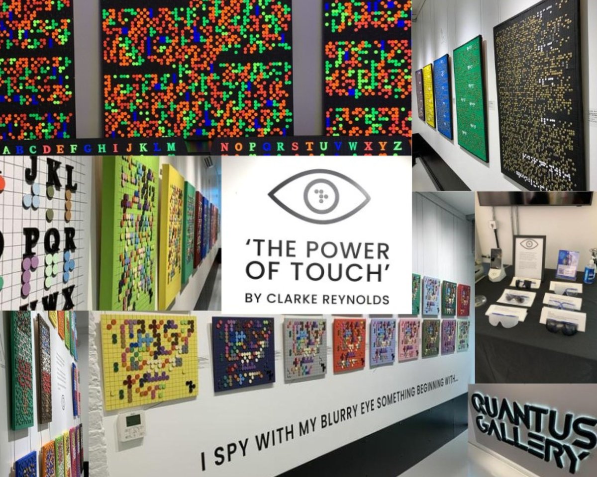VidyasVision's tweet photo. My visit to ‘The Power of Touch’ exhibition by @3dpointlism @quantusgallery. Tactile braille art, vibrant colours, positive atmosphere &amp; raising sight loss awareness. Exhibition at Quantus Gallery, Fashion Street, London until 4th February 2023 &amp; free to visit, don’t miss out! https://t.co/xDVDE1O0zA