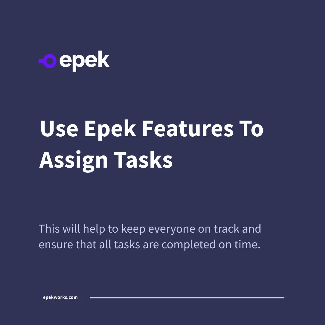 EpekWorks's tweet image. Delegating tasks to the right team members can help you stay organized and focused on what's important. Utilize tools that can help you delegate tasks effectively and efficiently, allowing you to take your business to the next level 🚀#tasksmanagement #entrepreneurship #epekworks