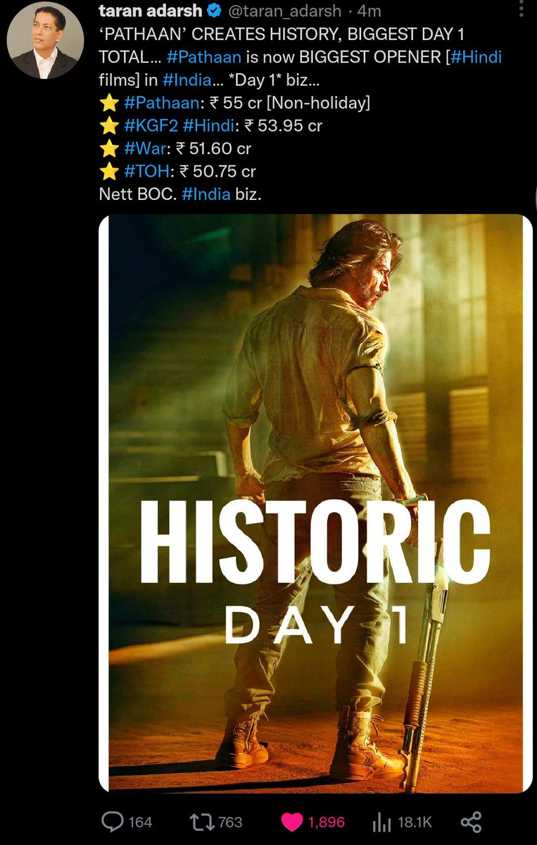 NameIsShreyash's tweet photo. Finally Here some competition for #YashBOSS 
Ivaga Boss Race ge Maja Banthu 😉
Congratulations for Great Comeback By #SRK 
Thanks for the Target for #Yash19 👍
#YashBOSS #Pathaan https://t.co/YB59EuJdZU